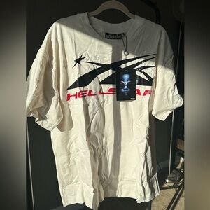Cream Graphic HELLSTAR T-Shirt